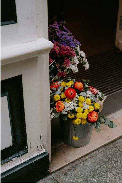 Bouquet on ceremony seat
